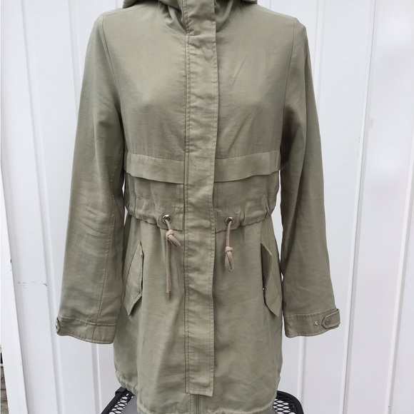 Vince Camuto Hooded Utility Anorak Jacket Drawstring at Waist and Bottom - Picture 1 of 12